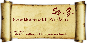 Szentkereszti Zalán névjegykártya
